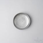 有田焼 三五小皿 10.5cm 黒柚子銀 Touetsu Studio1156