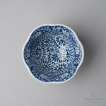 波佐見焼 染付 六方花型小鉢 9cm Takayama Studio1156