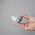 波佐見焼 染付 六方花型小鉢 9cm Takayama Studio1156