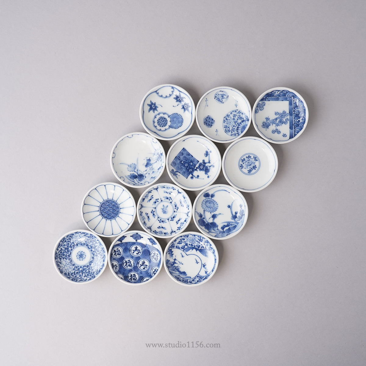 波佐見焼 染付 姫皿 豆皿 6cm
