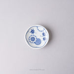 波佐見焼 染付 姫皿 豆皿 6cm 雪輪地文 Takayama Studio1156