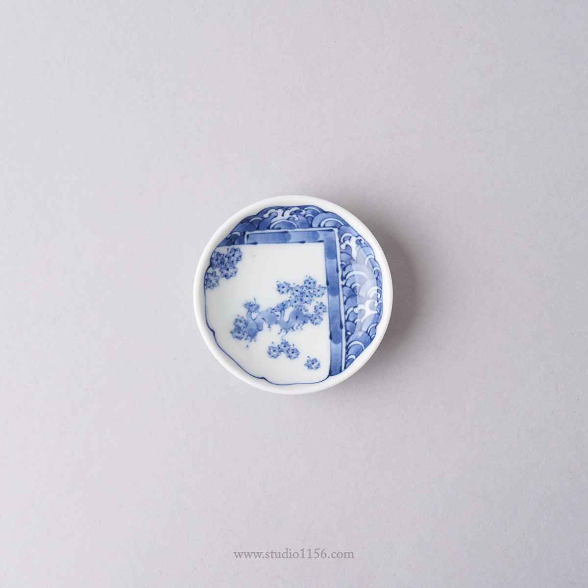 波佐見焼 染付 姫皿 豆皿 6cm