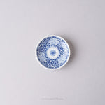 波佐見焼 染付 姫皿 豆皿 6cm 五弁花唐草 Takayama Studio1156