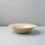 波佐見焼 シャビーシック ボウル L 24cm ナチュラル Wazan Studio1156