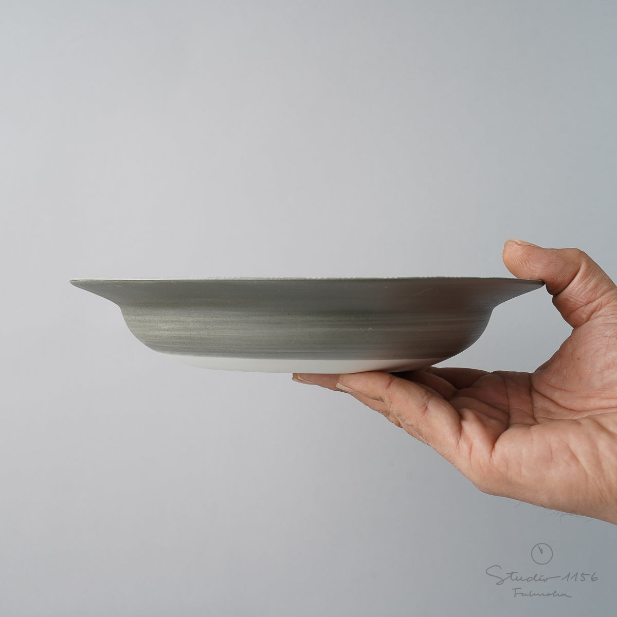 あくび シャービーシック リムプレート　カレー・パスタ皿　ナチュラル パスタ・カレー皿 21cm Rim wireプレート お皿 皿 洋食器