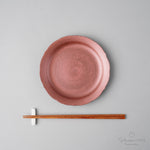 有田焼 焼〆 桔梗皿(L) 16cm 赤巻 Yagenji Studio1156