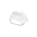 ガラス食器 水墨 変形多角形アミューズ 6.5cm BK/WH/CR CR クリア Yoshinuma-glass Studio1156