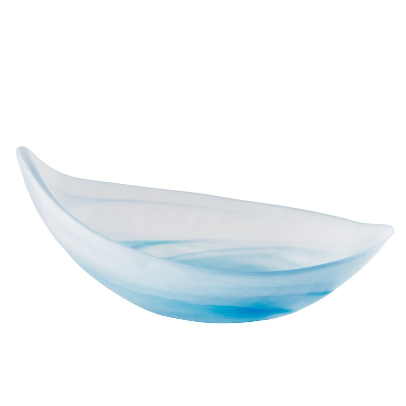 ガラス食器 筑波 舟型小鉢 ブルー 16cm Yoshinuma-glass Studio1156