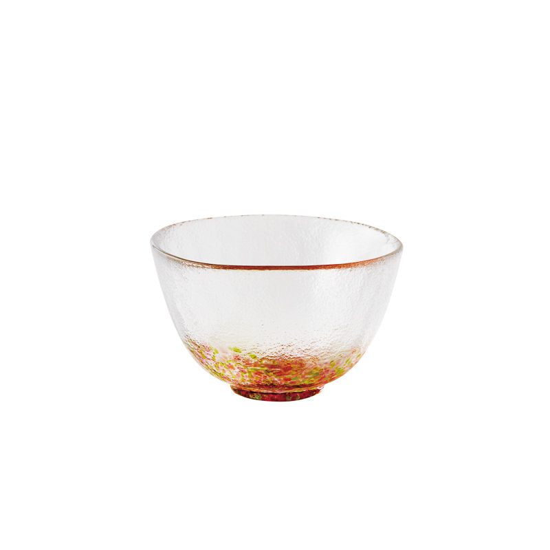 ガラス食器 色彩碗 (R・GR粒残し) オレンジ 150ml Yoshinuma-glass Title  Studio1156