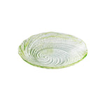ガラス食器 荒波 中皿 グリーン 17cm Yoshinuma-glass Studio1156