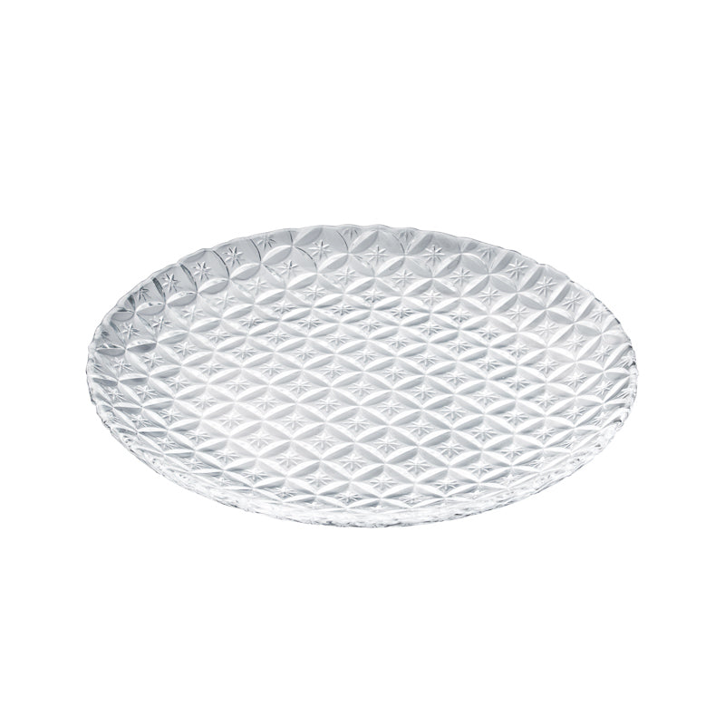 ガラス食器 七宝 丸皿 クリア 18cm Yoshinuma-glass Title  Studio1156