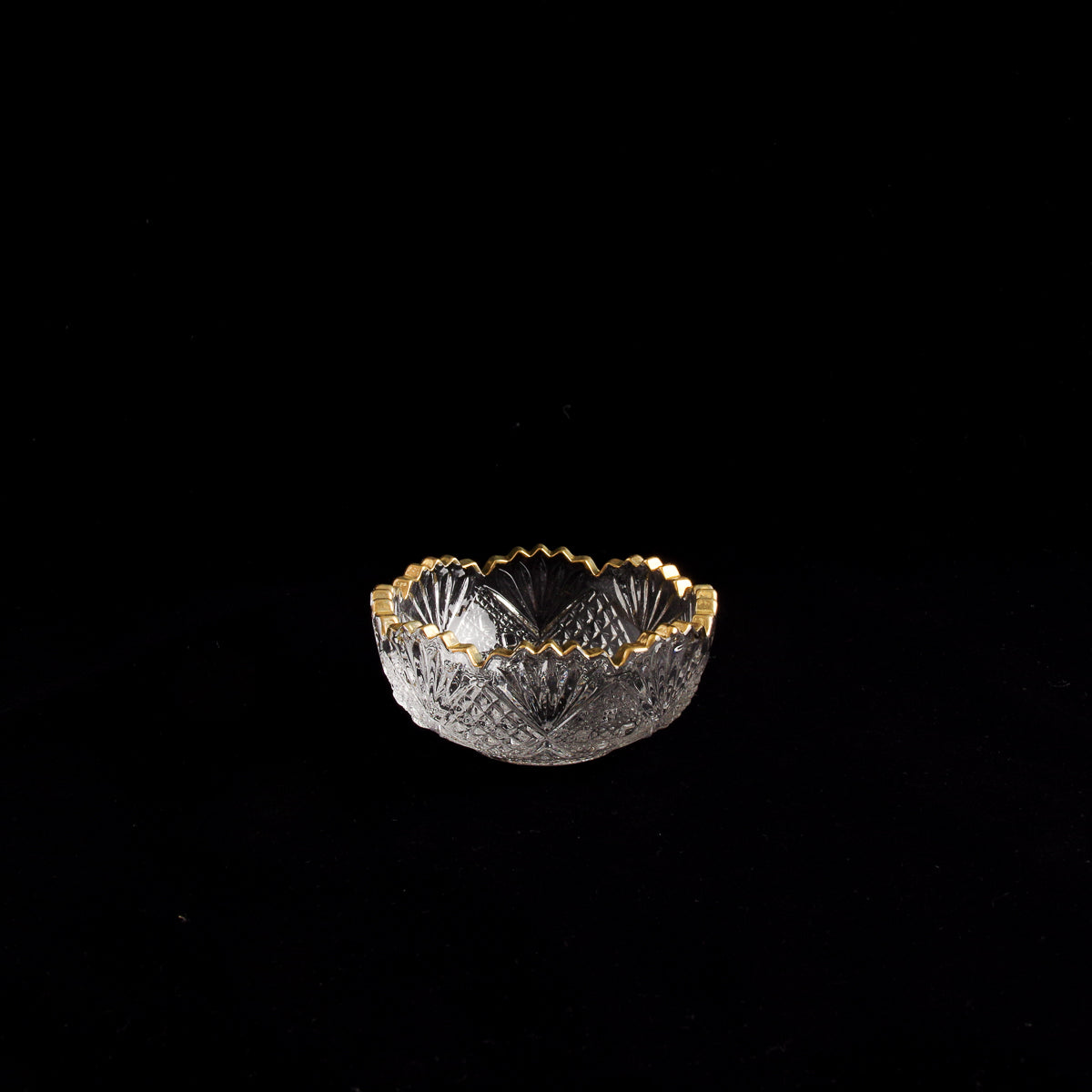 ガラス食器 新弥彦 豆鉢 7.5cm GD/CR Yoshinuma-glass Studio1156