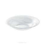 ガラス食器 水墨 ディーププレート 24cm BK/WH WH 白 Yoshinuma-glass Studio1156