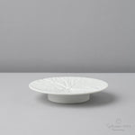 有田焼 絞り高台皿 14cm 練(白マット) Zuiho Studio1156