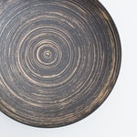 有田焼 平ボウル いぶし黒金はけ 21cm Kanezen Studio1156