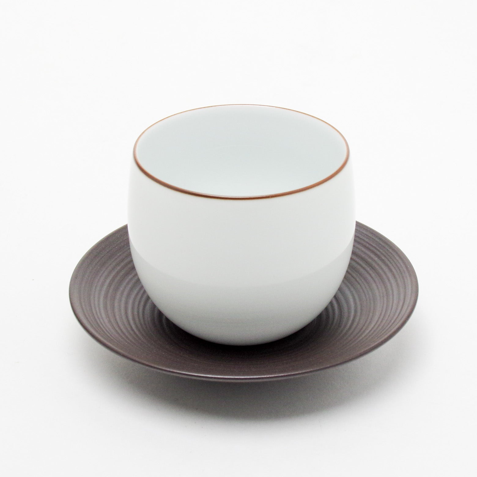 波佐見焼 陶茶托 錆巻 12cm Hakusan 茶托 Studio1156