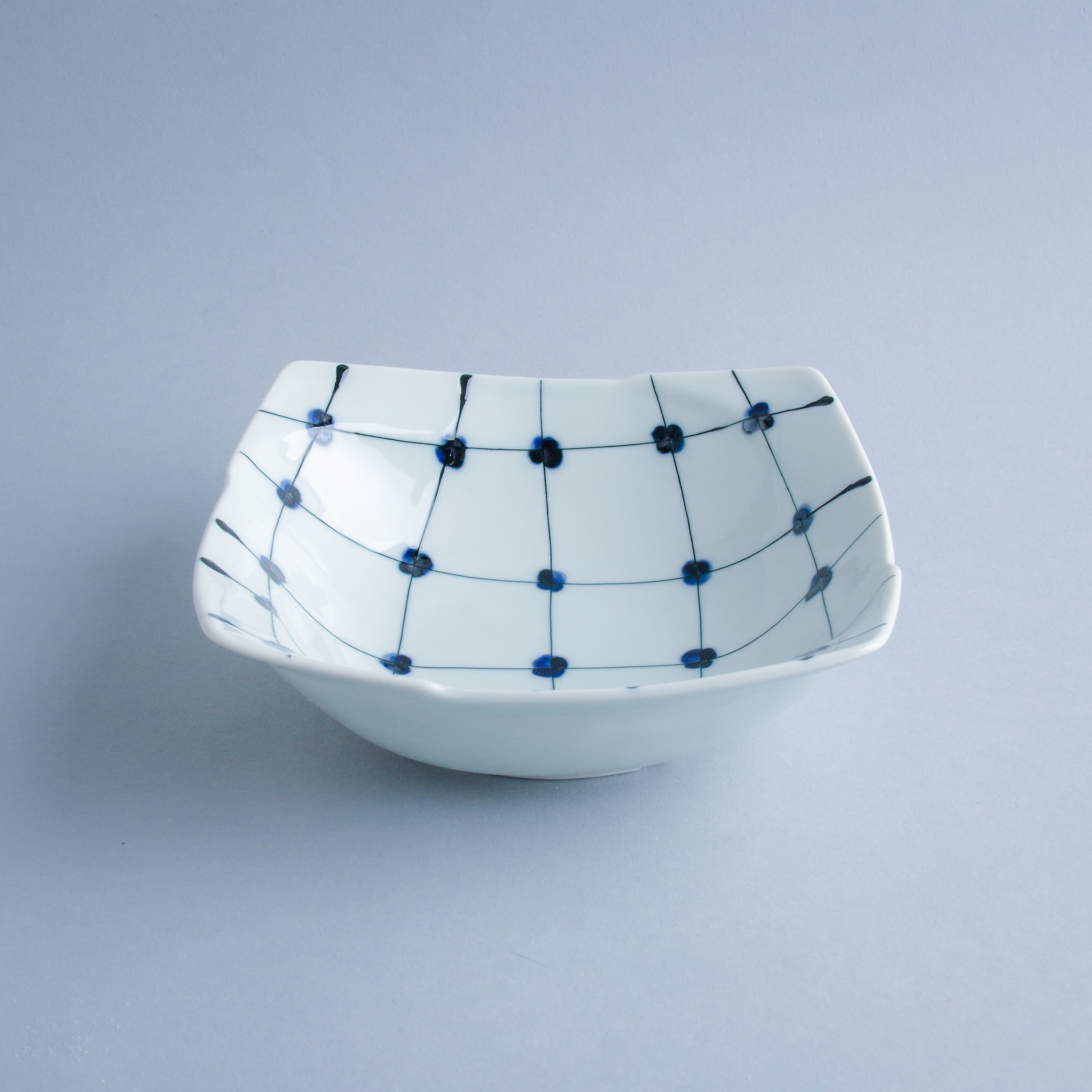 波佐見焼 点格子 多用鉢 15.5cm Fukuho Studio1156