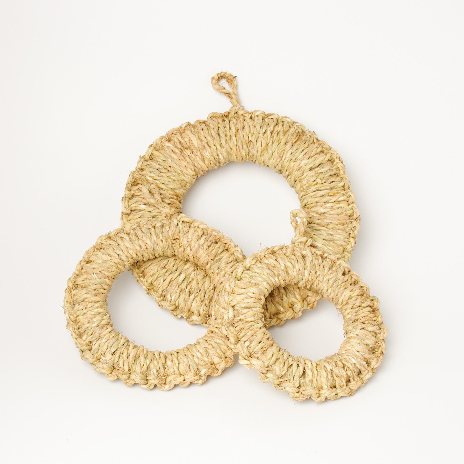 木竹工芸 ワラ鍋敷き (中) 18cm Takenosei Studio1156