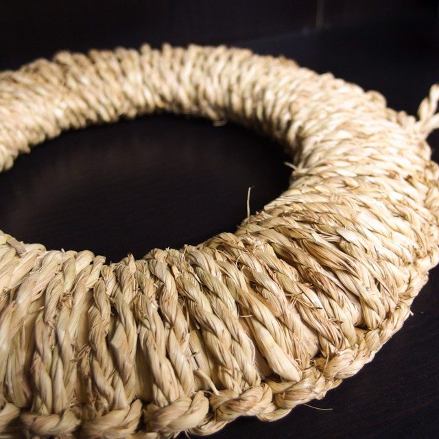 木竹工芸 ワラ鍋敷き (中) 18cm Takenosei Studio1156
