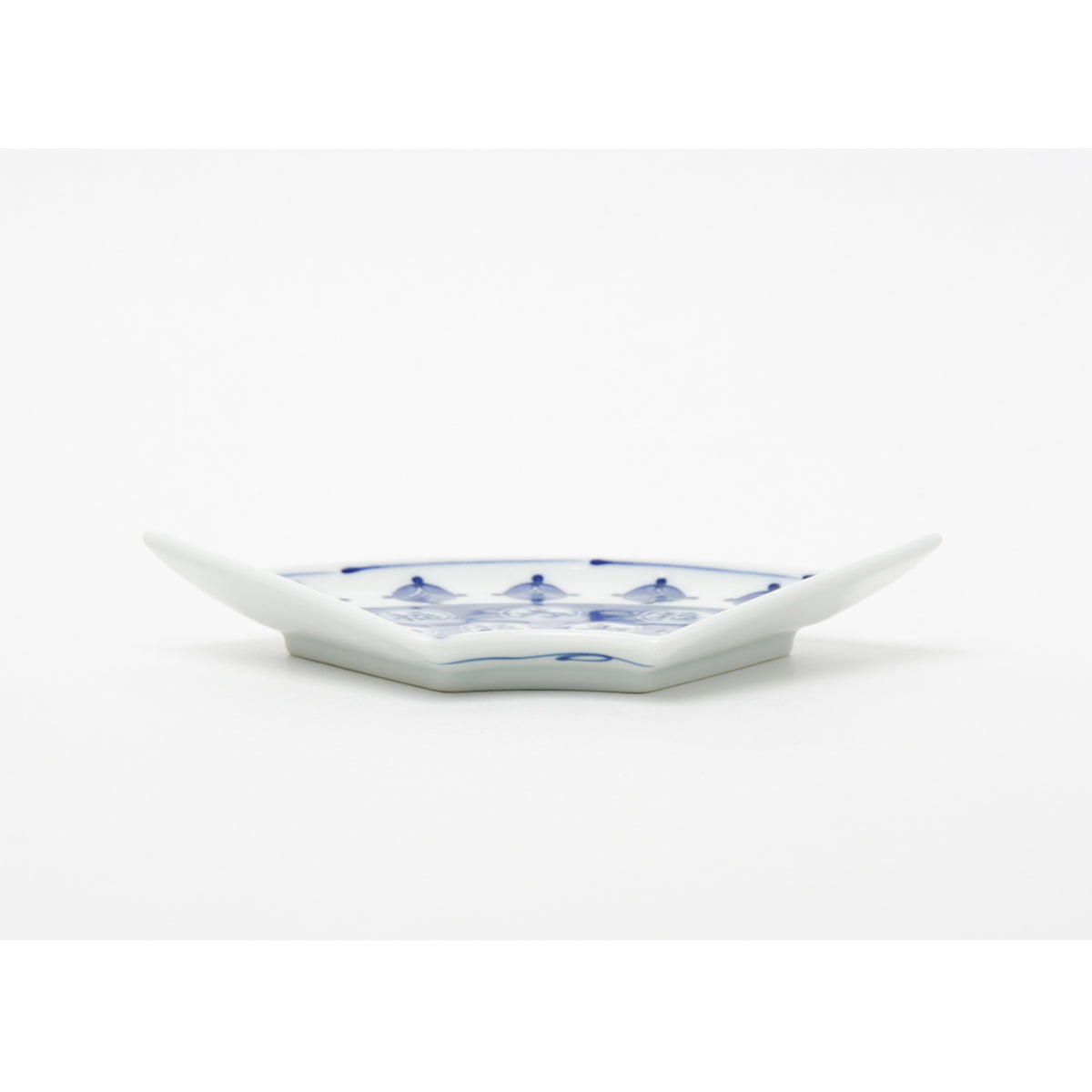 波佐見焼 丸紋福寿 扇皿 16cm Takayama Studio1156