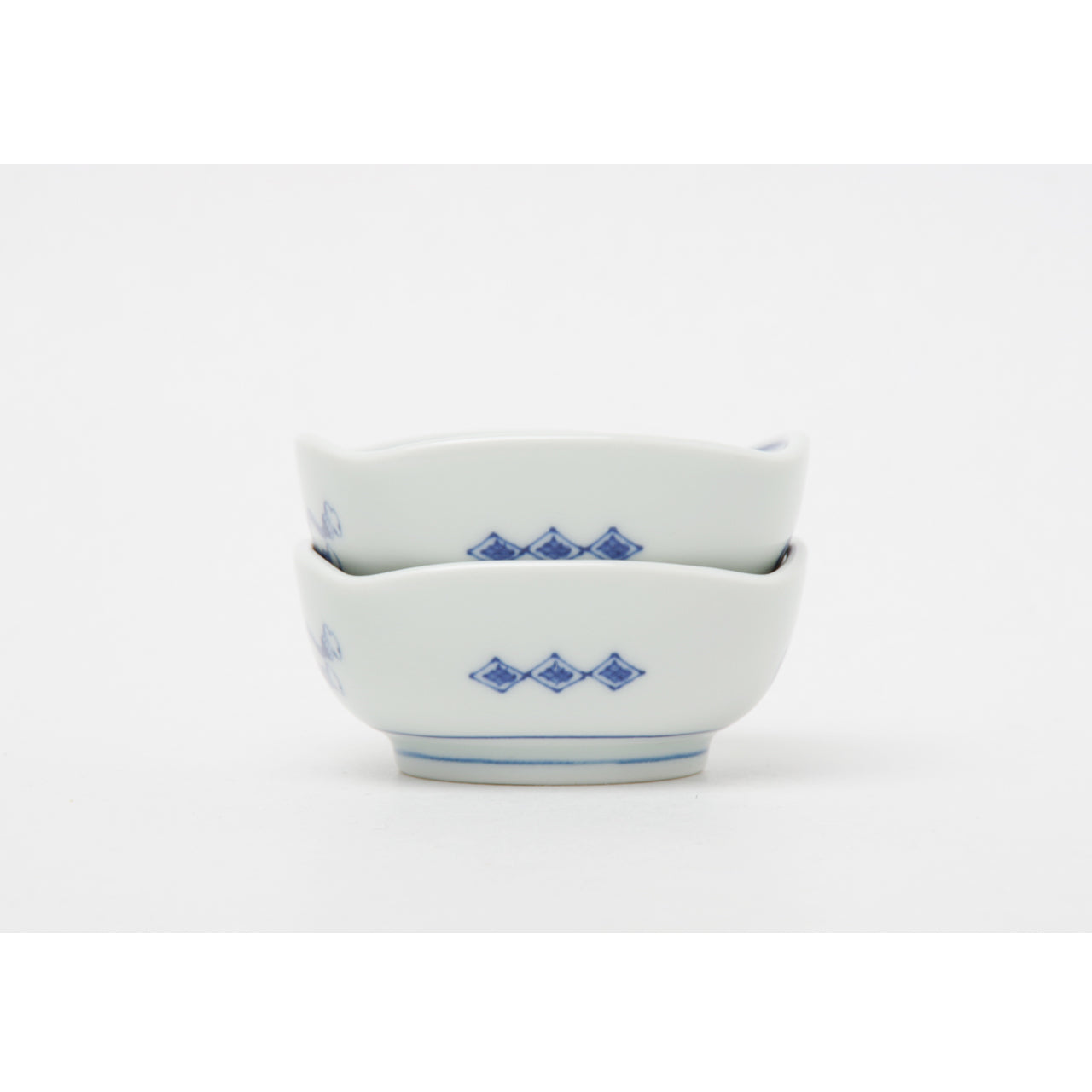 波佐見焼 染牡丹瓢 角猪口 7cm Takayama Studio1156