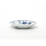 波佐見焼 染付 雪輪地紋 花型小皿 11.5cm Takayama Studio1156